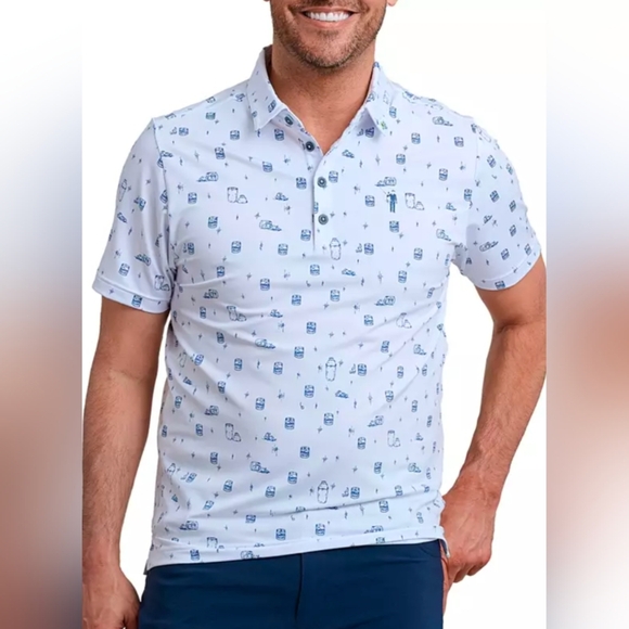 ⛳️ William Murray 'Off the Rocks' Golf Polo Size XXL in White - Picture 1 of 10